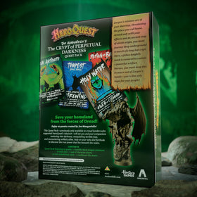 Hasbro HeroQuest black dragon miniature for epic boss encounters.