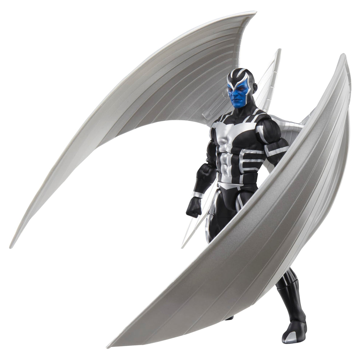 Hasbro Marvel Archangel figure includes alternate hands for varied expressions.