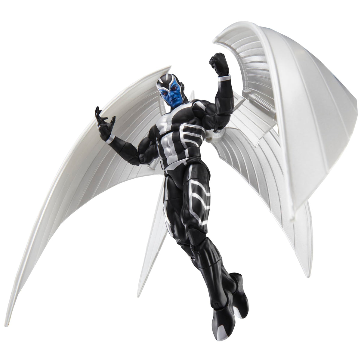 Hasbro Marvel Archangel figure includes alternate head for customization.
