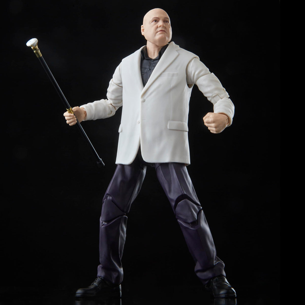 Hasbro Marvel Legends Kingpin articulation pose enables dynamic action shots.