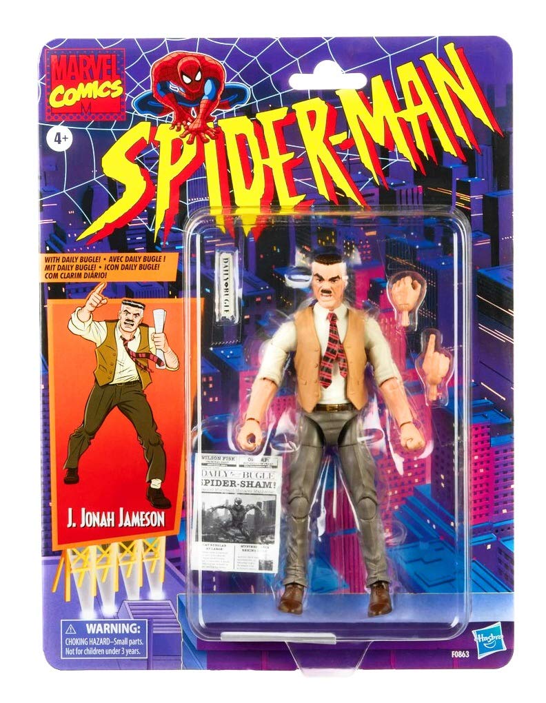 Hasbro Marvel Legends J. Jonah Jameson accessories, included with figure for creative display