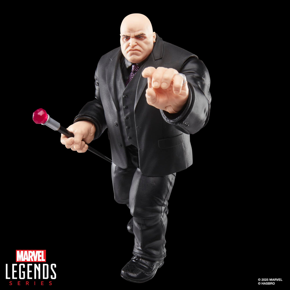 Hasbro Marvel Legends Kingpin articulation showcases over 20 points for dynamic poses.