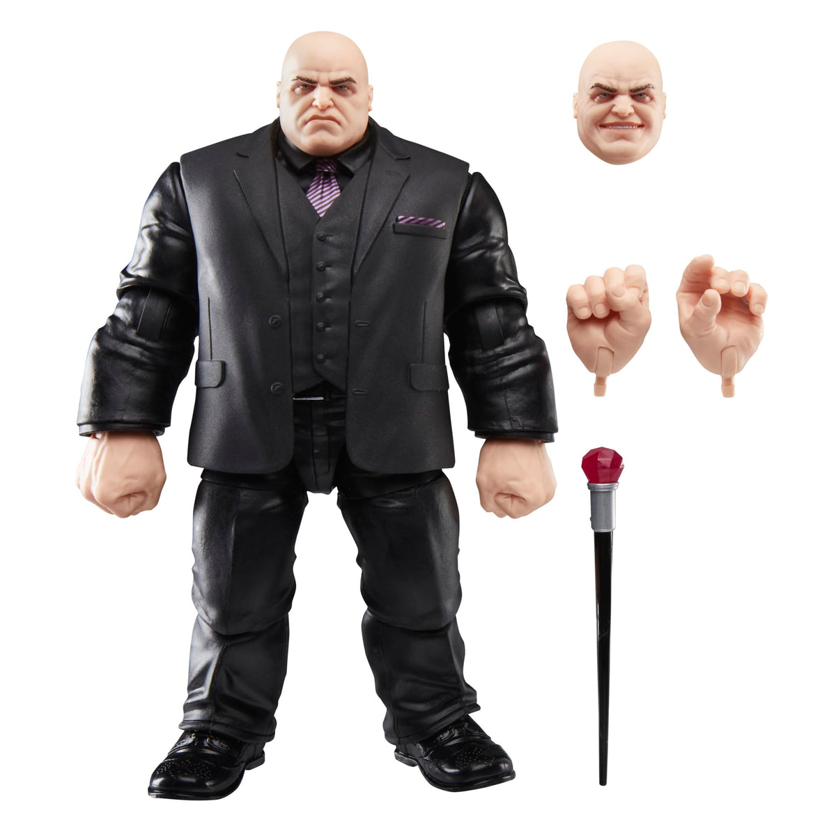 Hasbro Marvel Legends Kingpin figure, front view, ideal for dynamic shelf display.