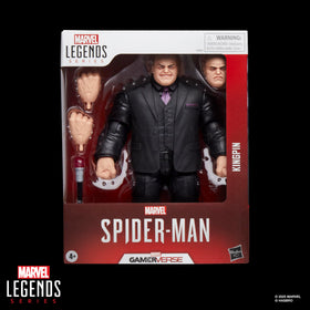 Hasbro Marvel Legends Kingpin, side view highlighting game-inspired deco for collectors.