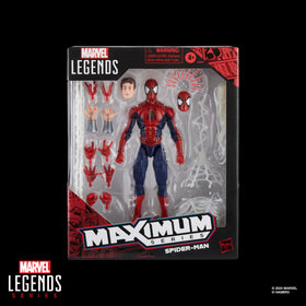 Hasbro Marvel Legends Maximum Spider-Man deluxe with unmasked Peter Parker head for alternate looks