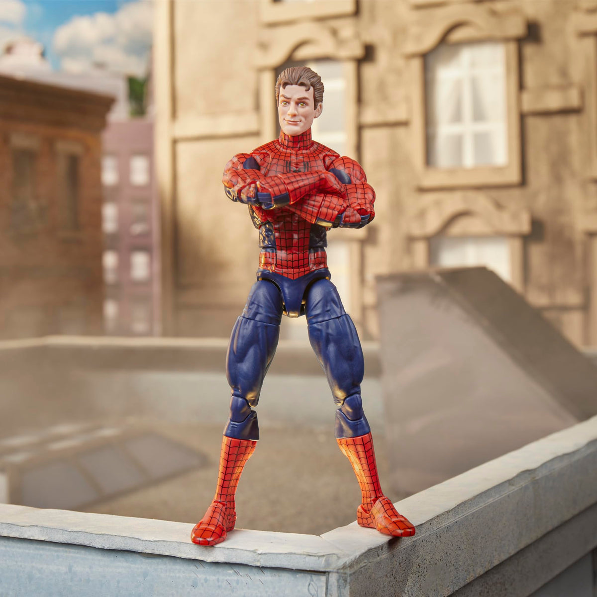Hasbro Marvel Legends Maximum Spider-Man deluxe web blast effects with display stand