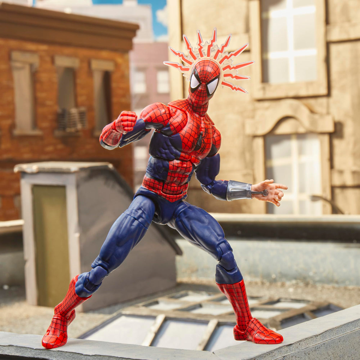 Hasbro Marvel Legends Maximum Spider-Man deluxe web lines for extended display scenes