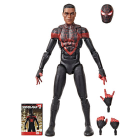 Hasbro Marvel Legends Ultimate Miles Morales figure front view for dynamic display