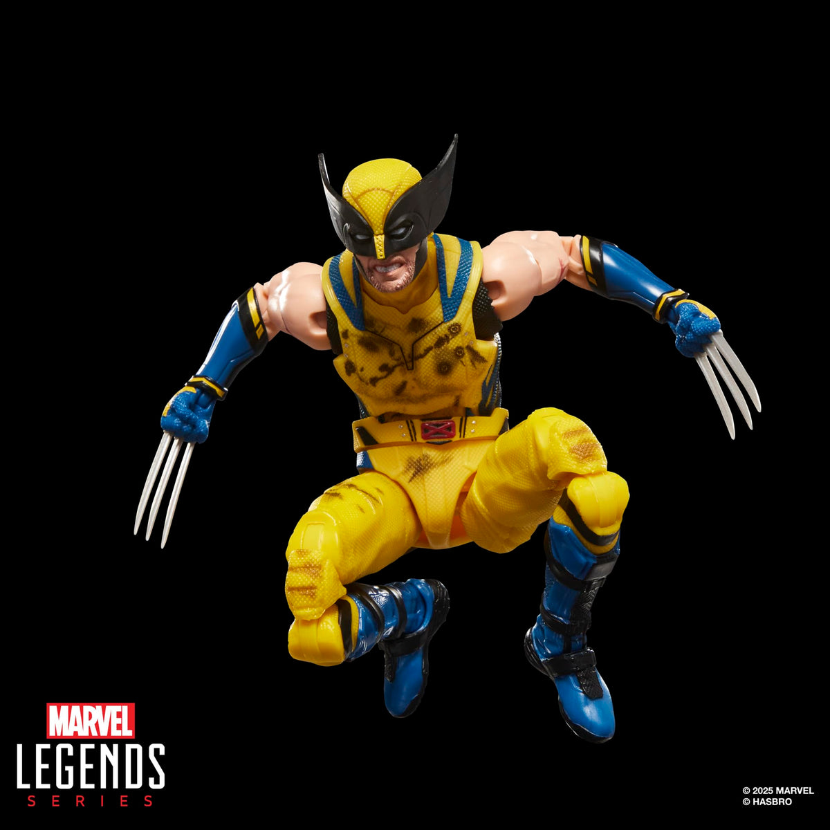 Hasbro Marvel Legends Wolverine articulation over 20 points enables dynamic staging.