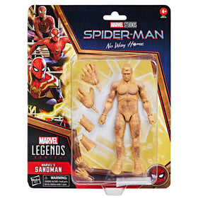 Hasbro Marvel Sandman figure with accessories: 2 sets of alternate hands for varied poses and display options.