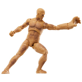 Hasbro Marvel Sandman figure articulation shot highlighting fully poseable head, arms, and legs for dynamic action scenes.
