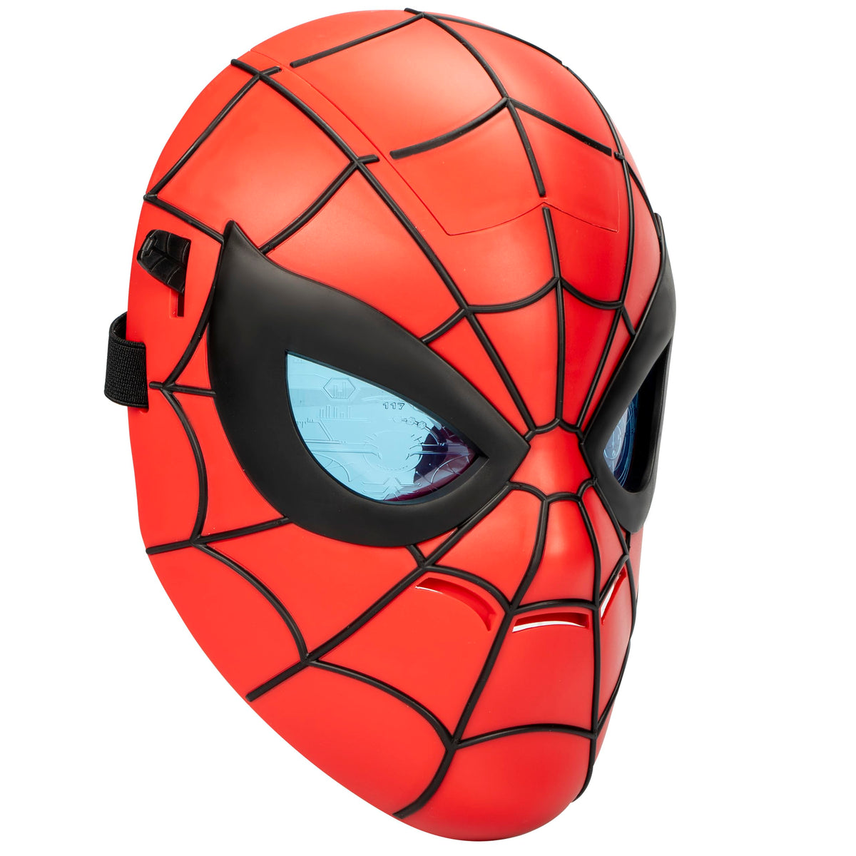 Hasbro Marvel Spider-Man Glow FX Mask front view for immersive role play.