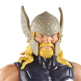 Hasbro Marvel Thor Titan Hero 12-inch figure with articulation points for dynamic poses.