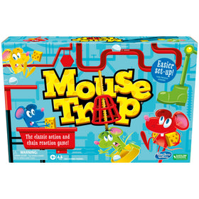Hasbro Mouse Trap box and gameboard invite quick family play sessions.