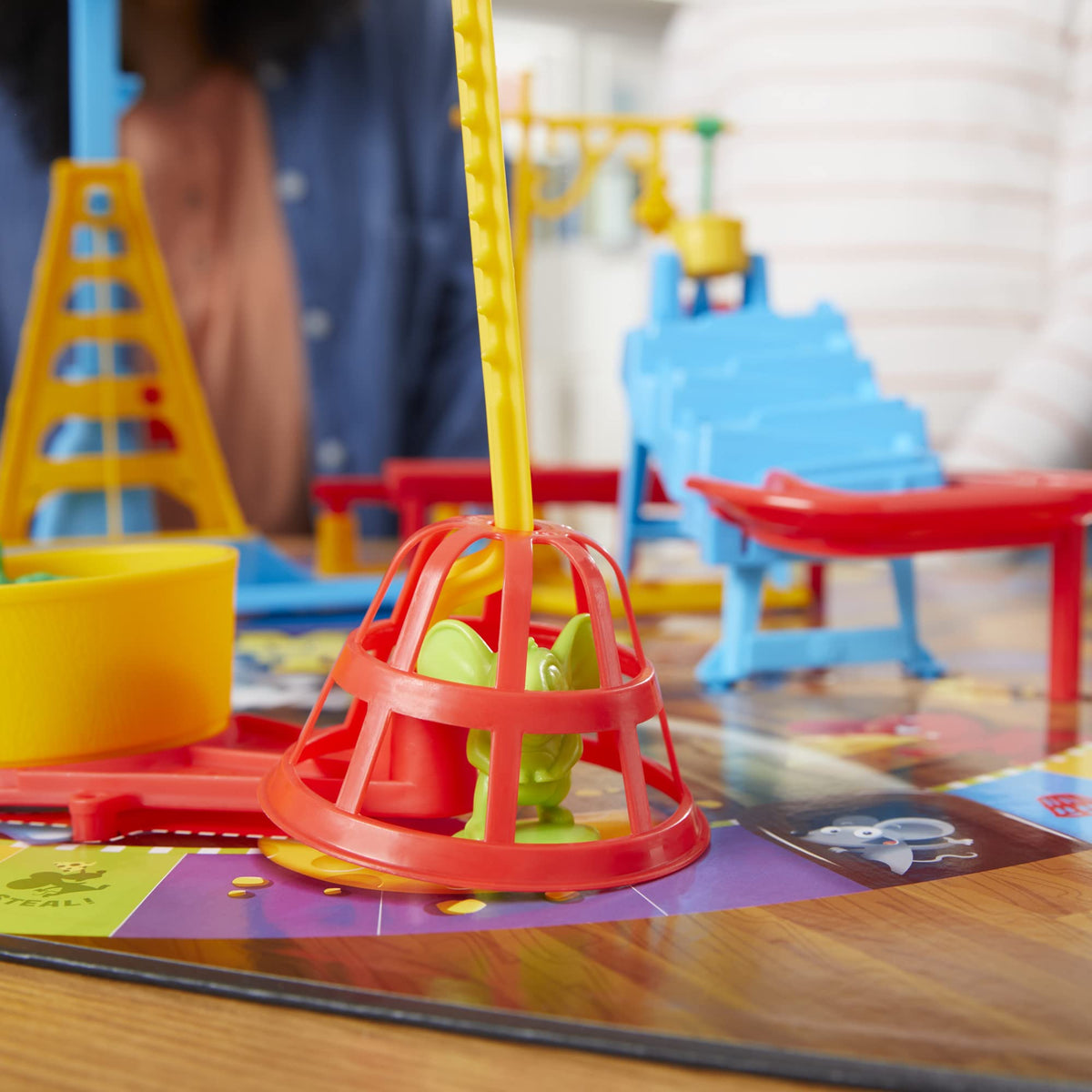 Hasbro Mouse Trap cheese wedges highlight scoring and friendly competition.