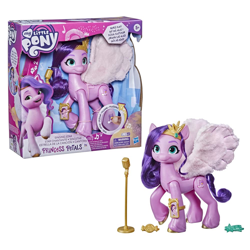 Hasbro My Little Pony Princess Petals accessories include microphone stand and tiara.