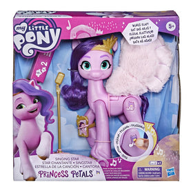 Hasbro My Little Pony Princess Petals wings flap for dynamic play.