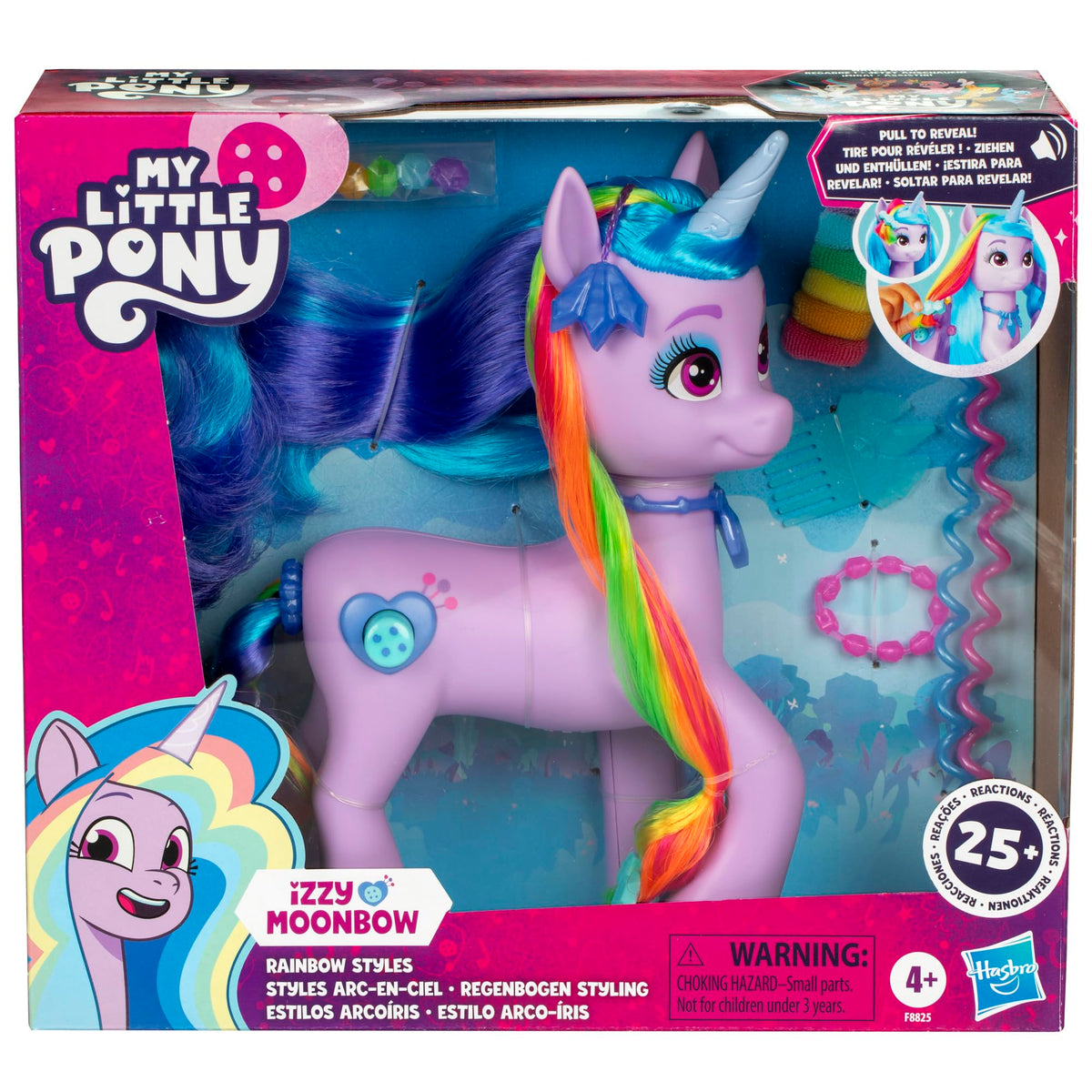 Hasbro My Little Pony Izzy Moonbow styling accessories set supports creative dress-up fun