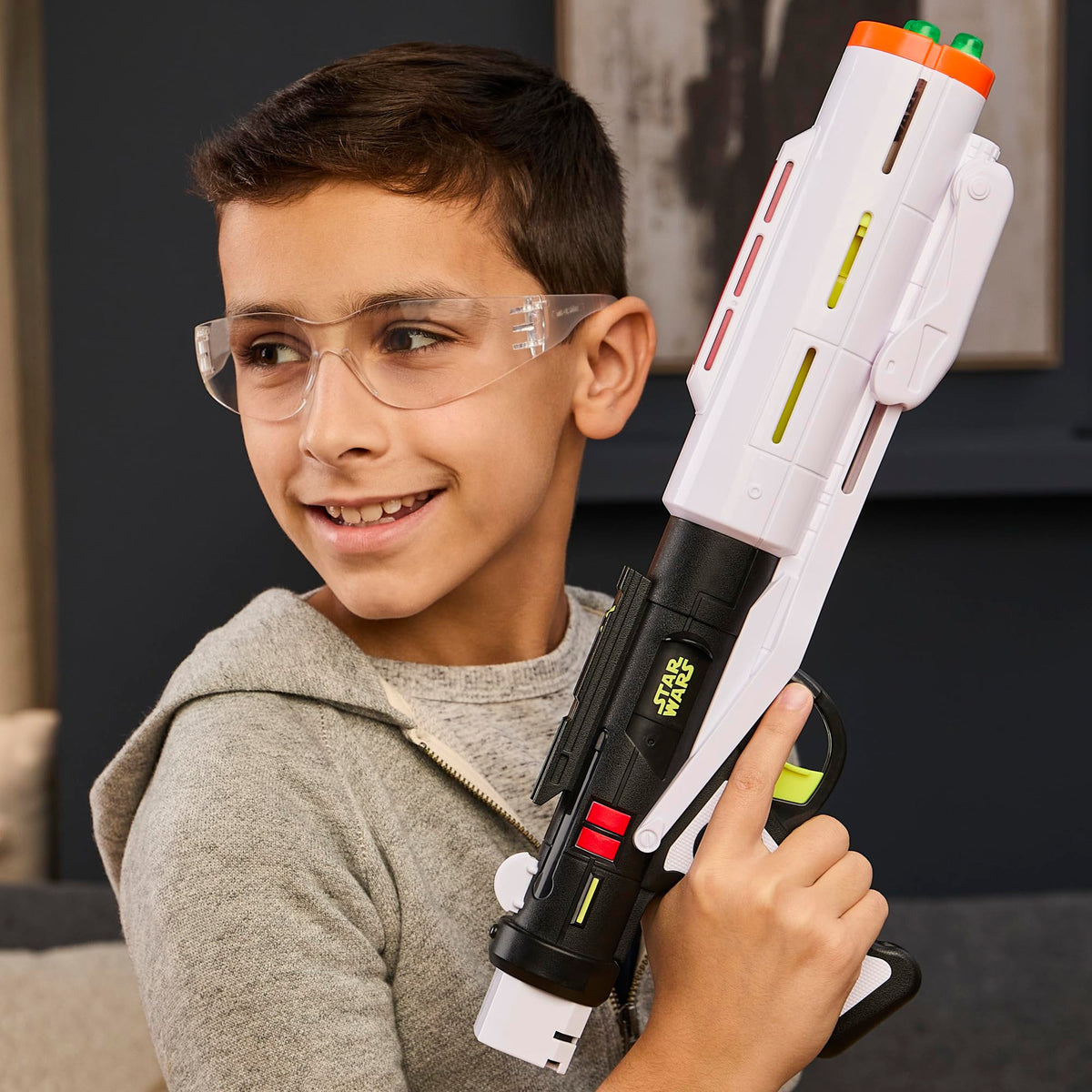 Hasbro GlowStrike blaster suitable for indoor and outdoor adventures