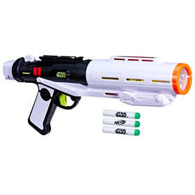 Hasbro Nerf GlowStrike Stormtrooper blaster front view for immersive space-battle roleplay