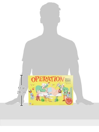 Hasbro Gaming Operation the buzzer activates as the nose lights up during play.