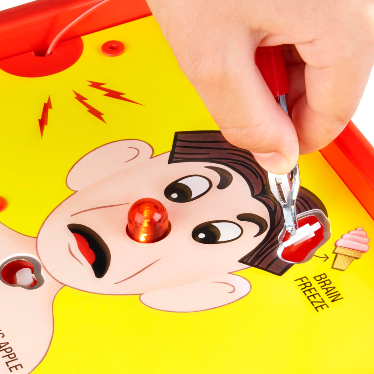 Hasbro Operation includes doctor cards guiding 12 playful procedures.