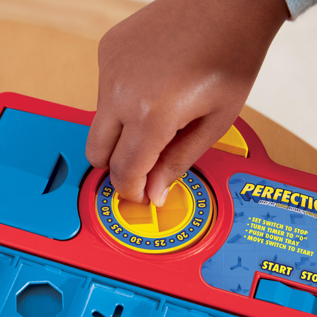 Hasbro Gaming Perfection easy setup for hassle-free playdates