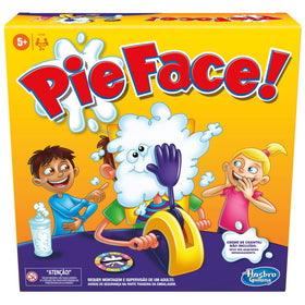 Hasbro Pie Face Game box for family game night and laughs