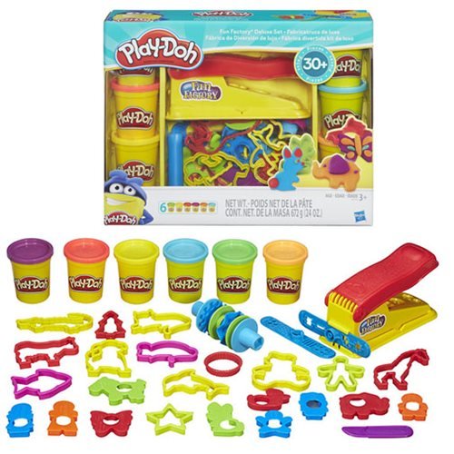Hasbro Play-Doh Fun Factory cutters with animal shapes spark storytelling and group activities