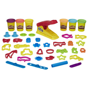 Hasbro Play-Doh Fun Factory Deluxe Set setup promotes creative play and screen-free fun