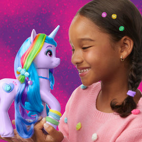 Hasbro rainbow accessories set includes clips, ribbons, and tools for creative looks