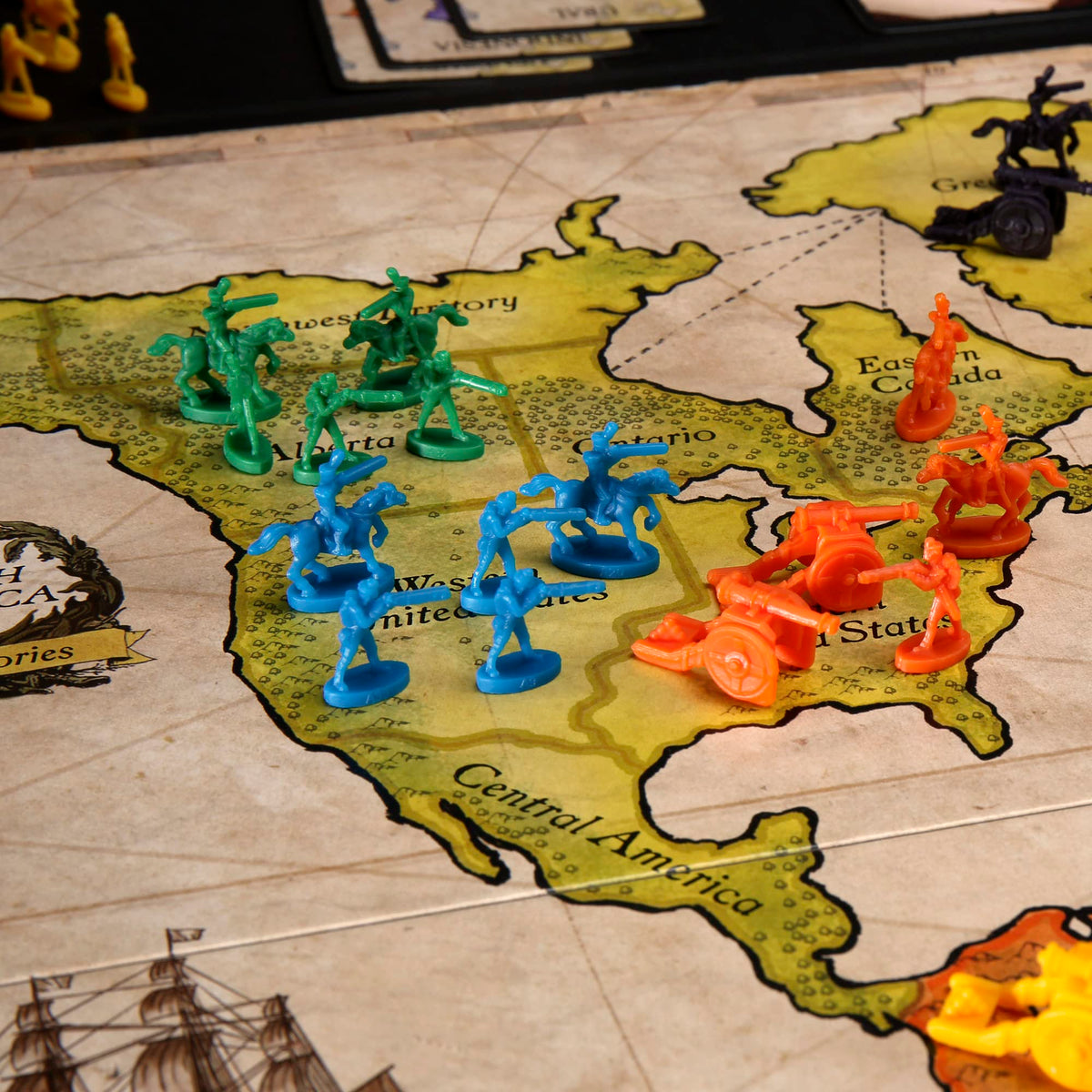 Hasbro Risk board game war crates storage keeps components tidy.