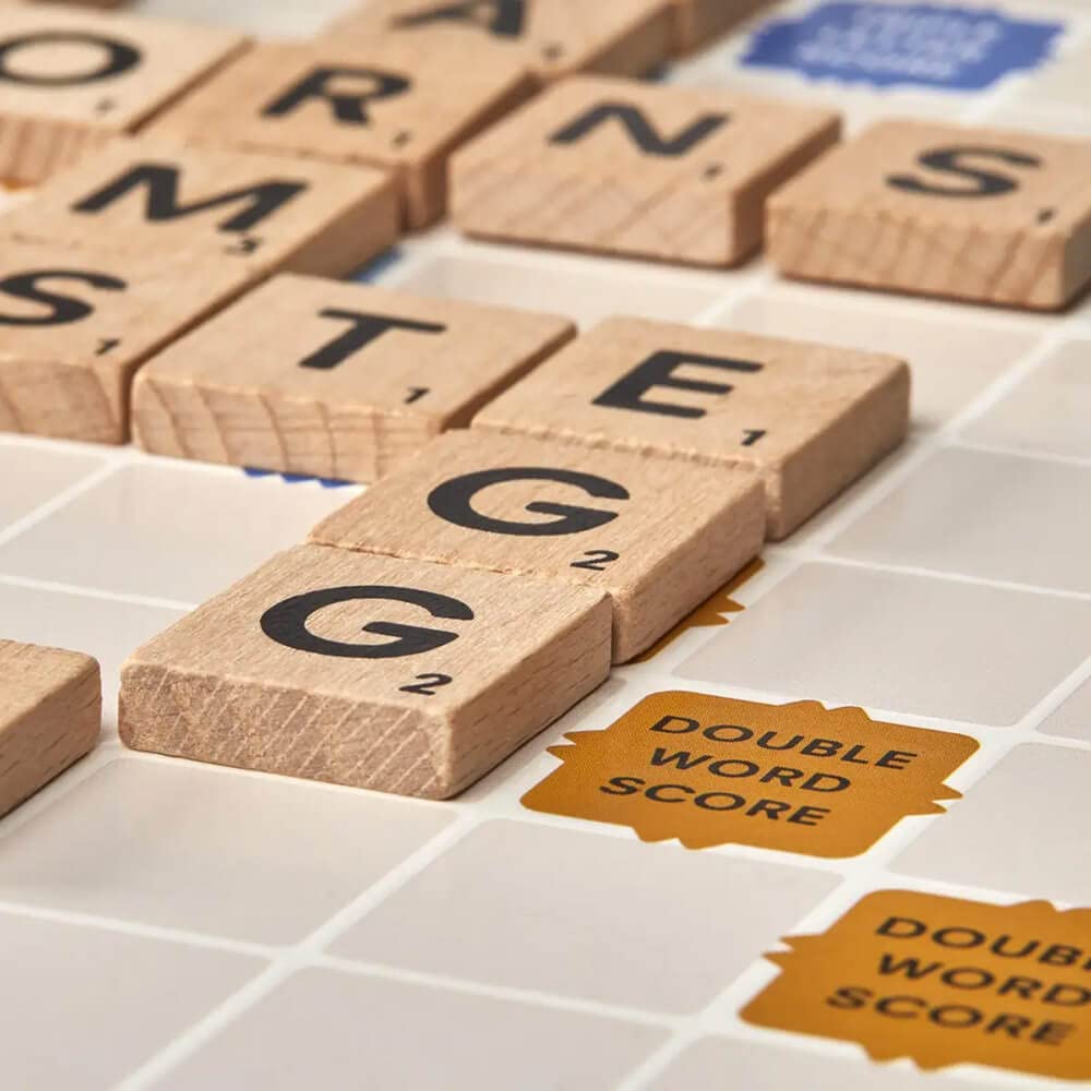 Hasbro Scrabble creates a cozy family game night with classic word play.
