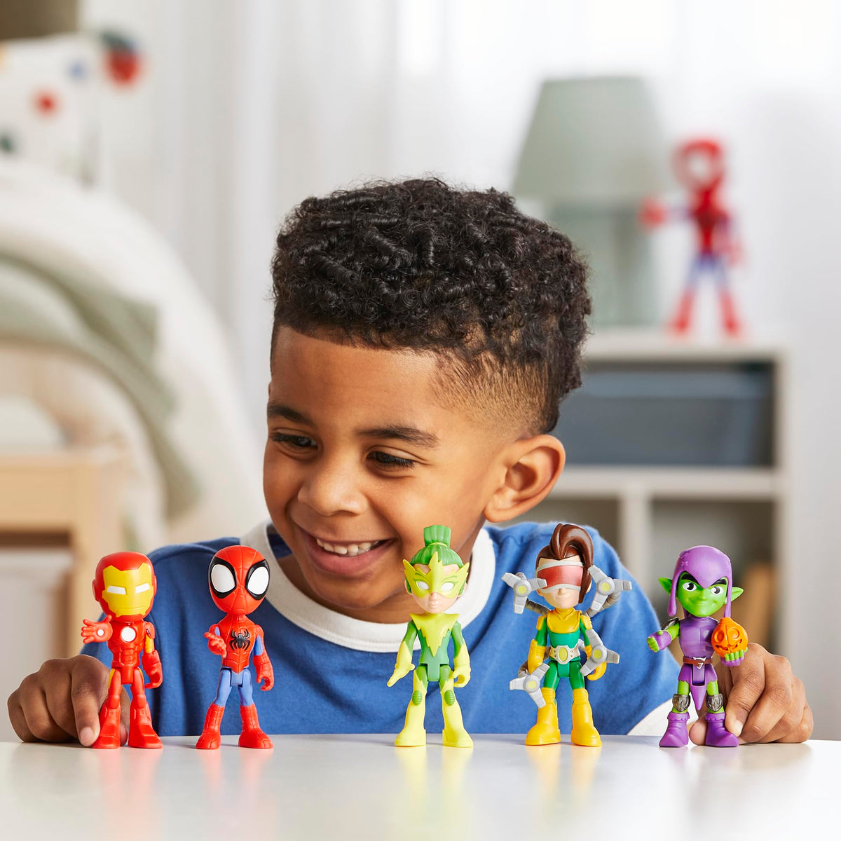 Packaging shows a ready to gift Marvel set for young collectors