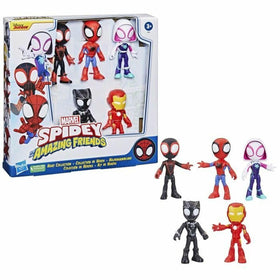 Hasbro Spidey Hero Collection packaging and figures on display