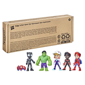Hasbro Spidey mask-flip feature figure enables interactive, repeated mask reveals during pretend adventures.