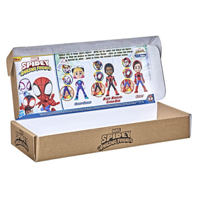 Hasbro Spidey team collection figure set encourages cooperative storytelling and friendship play.