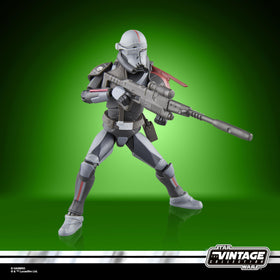 Hasbro Star Wars Crosshair figure close-up deco, highlights collector-grade detailing.
