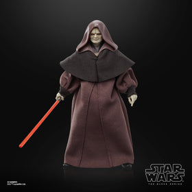 Hasbro Darth Sidious figure soft goods cape detail.