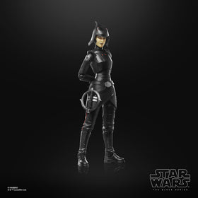 Hasbro STAR WARS Seventh Sister Inquisitor red double-bladed lightsaber ready for action poses.