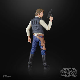 Hasbro The Black Series Han Solo diorama-ready for original trilogy scenes.