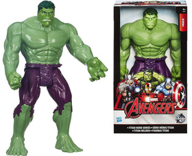 Hasbro Titan Hero Hulk 12inch in heroic pose for imaginative play.