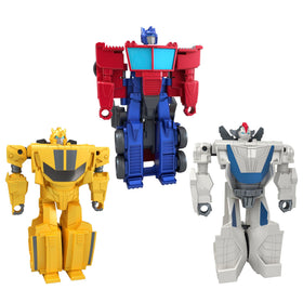 Hasbro Transformers Optimus Prime 1-Step flip from robot to semi truck in action