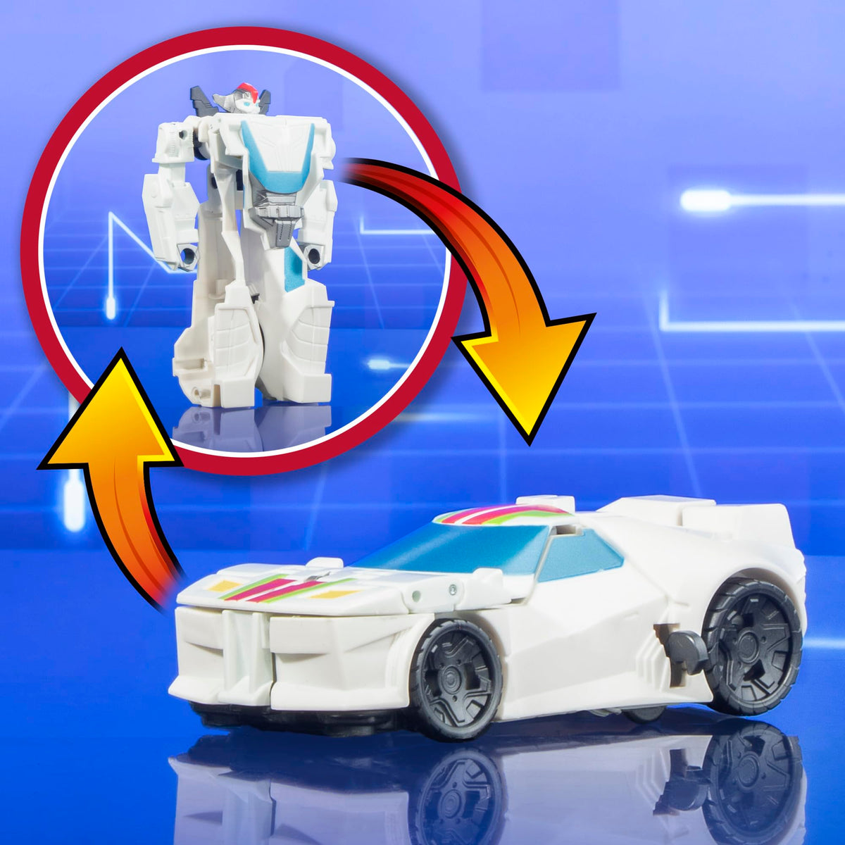 Hasbro Transformers Wheeljack in car mode for on-the-go fun