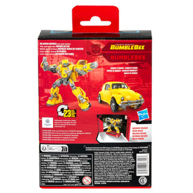Hasbro Bumblebee Deluxe Studio Series car mode for showroom-ready display