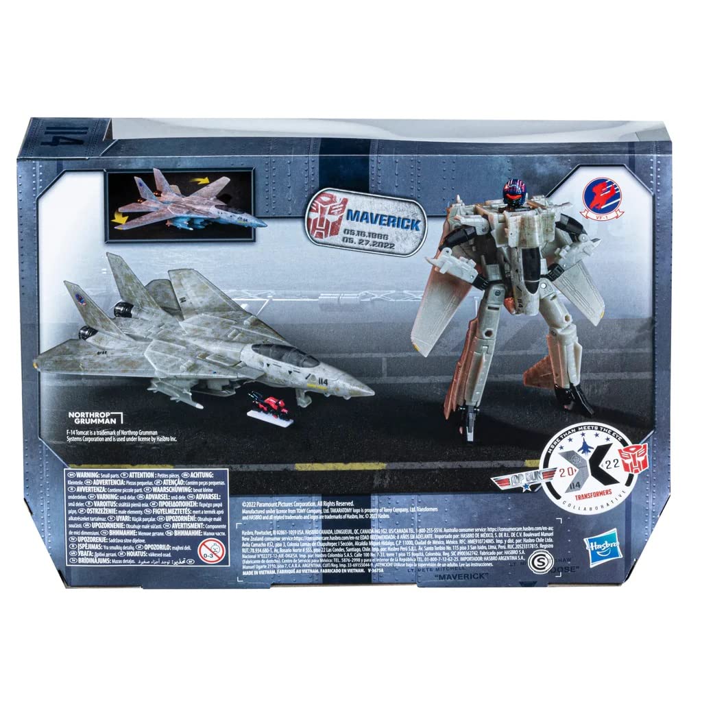 Hasbro Transformers Top Gun Maverick accessories shown for versatile play and display.