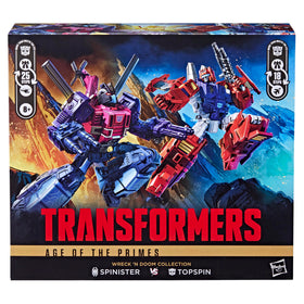 Hasbro Transformers Wreck n Doom Spinister in helicopter mode for imaginative play