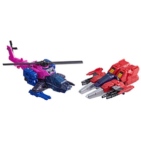 Hasbro Transformers Wreck n Doom Topspin in air skiff mode ready for display