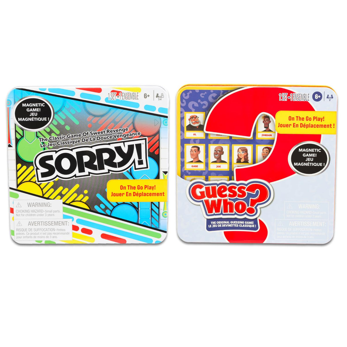 Hasbro Magnetic Travel Set showing Guess Who tin for travel ready gaming