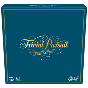 Hasbro Trivial Pursuit Classic Edition gameboard ready for family game night.